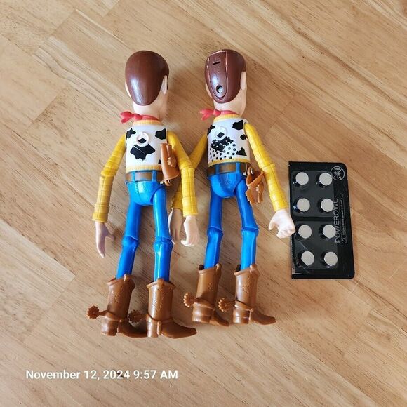 Disney Pixar Toy Story Woody Action Figures 1 Talks Posable 2 in Lot 2 Diff Face - Picture 6 of 7